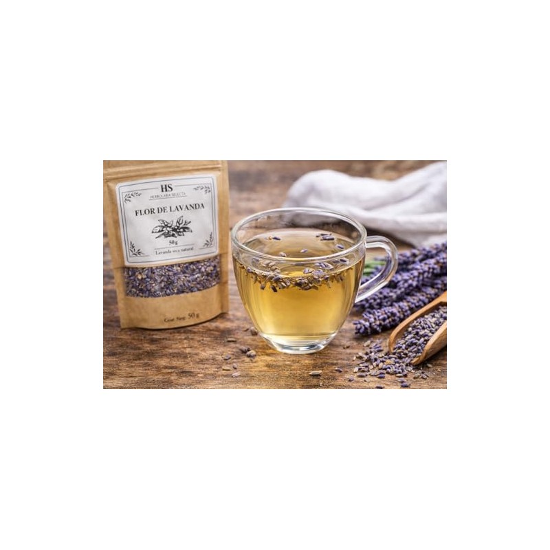 Herbolaria Selecta Flor de Lavanda Seca Natural, 50 G, Aroma