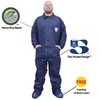 ShuBee® EconoShield® Disposable Coverall, Heavy-Duty Zipper, Protection from Dry Particles,