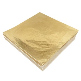 300 Sheets Gold Leaf 14 x 14 cm Gold Foil for Gilding Crafts, Painting, Furniture Decoration, Nail & DIY Art Projects