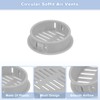 sourcing map 16Pcs 35mm/1.38" Circular Soffit Air Vents, Plastic Soffit