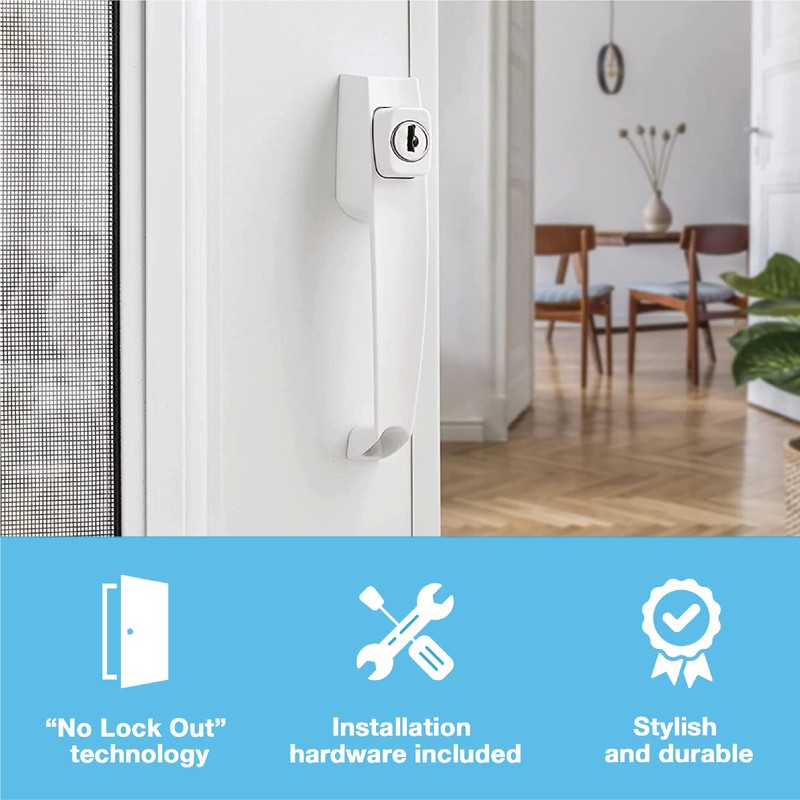 Wright Products - Tie Down Keyed Push Button Door Latch