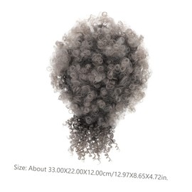 Beavorty Afro Puff Drawstring Ponytail Extension for Women Short Curly Hairpiece with Bangs Elegant and Comfortable for Daily Wear and Special Occasions