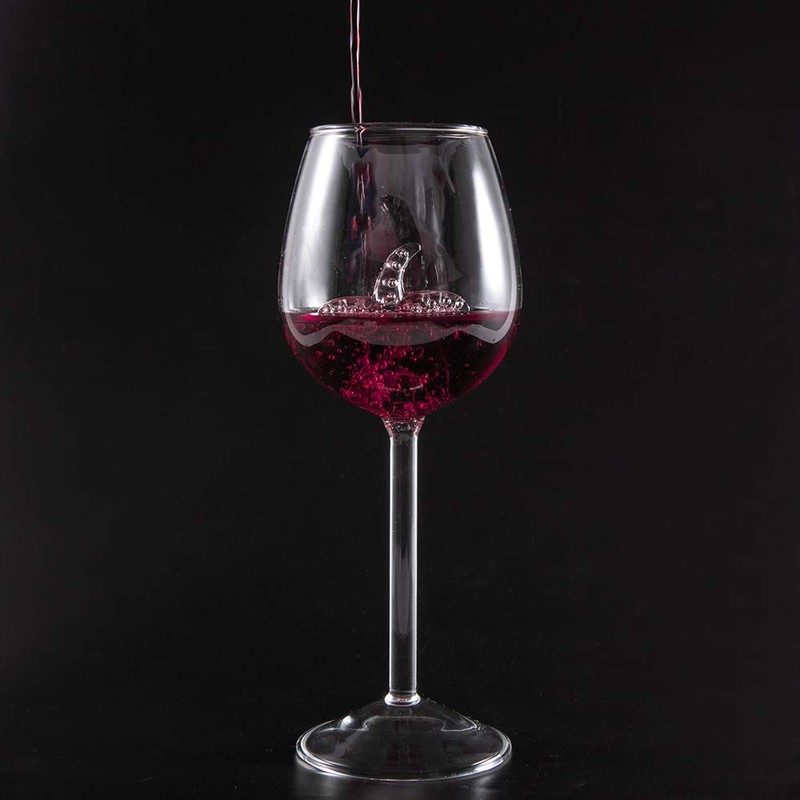 evomosa Starfish Wine Glasses Red Wine Glass with Starfish Inside