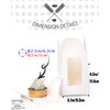 Gcardist White Cupcake Boxes Individual Cupcake Holders Disposable 25pcs Single