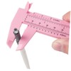 Angoily 6pcs Eyebrow Calipers Dual Scale Ruler for Precise Eyebrow