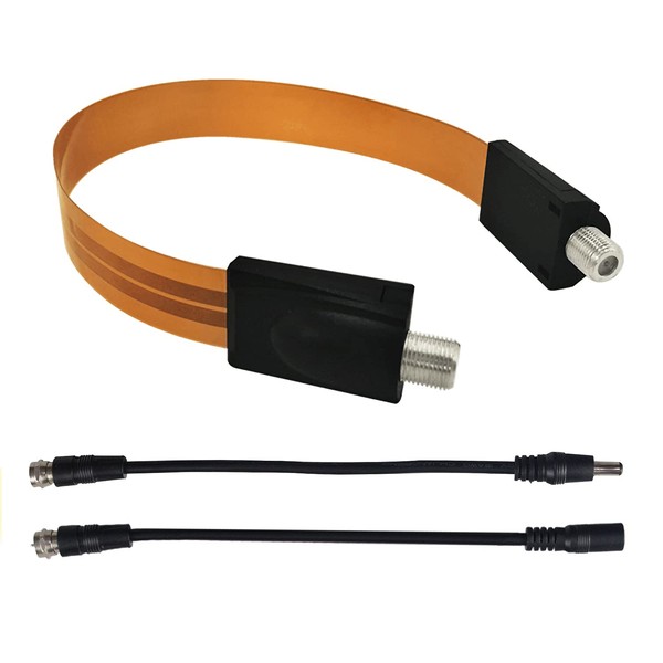 YESKAMO Crevice Cable for Security Cameras, Indoor to Outdoor, IP Camera Wiring, Power Supply, No Construction Needed, Can Pull Cables from Sashes, Windows and Doors Into Indoors, Gap Ninja Cable,