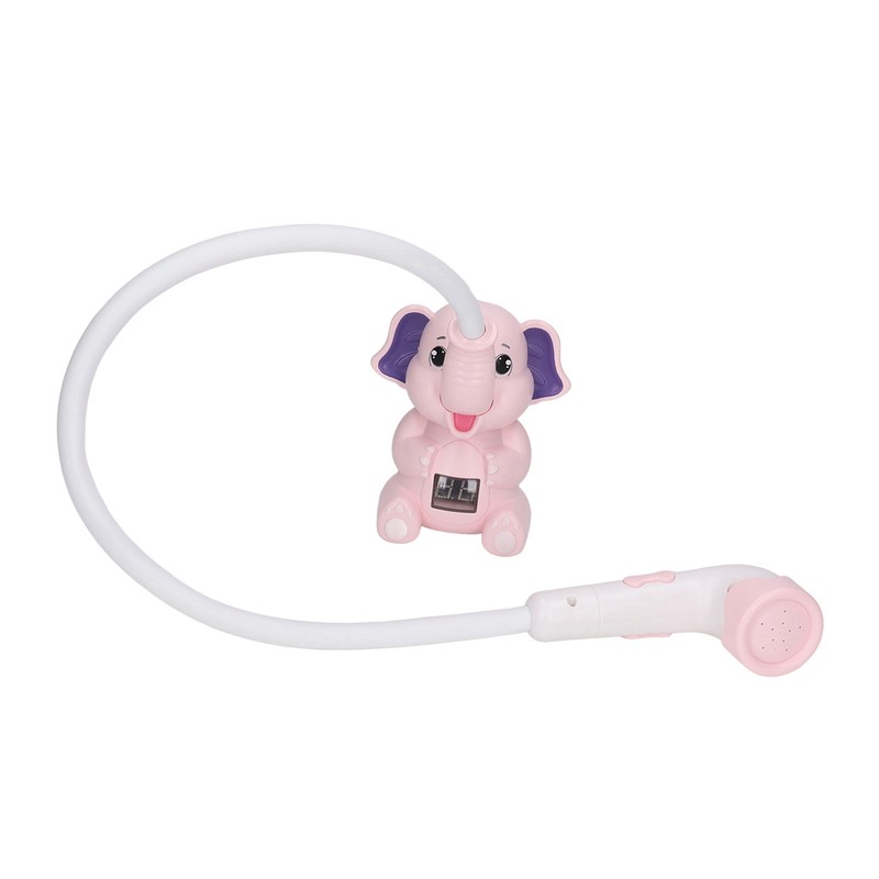 Baby Bath Shower Head with Thermometer Animal Shaped IPX7 Waterproof