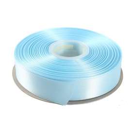 ITIsparkle 1" Inch Double Faced Satin Ribbon 50 Yards-Roll Set for Gift Wrapping Scrap Books Party Favor Hair Braids Baby Shower Decoration Floral Arrangement Craft Supplies, Light Blue Ribbon