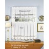 Today's Curtain Hellina Tapework Valance, 14-Inch, White - Hellina CA1800K