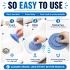 Bathtub Drain Stopper, 6 Inch Silicone Tub Stopper, Reusable Suction