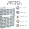 DII Non Woven Storage Collection Polyester Herringbone Bin, Small Set