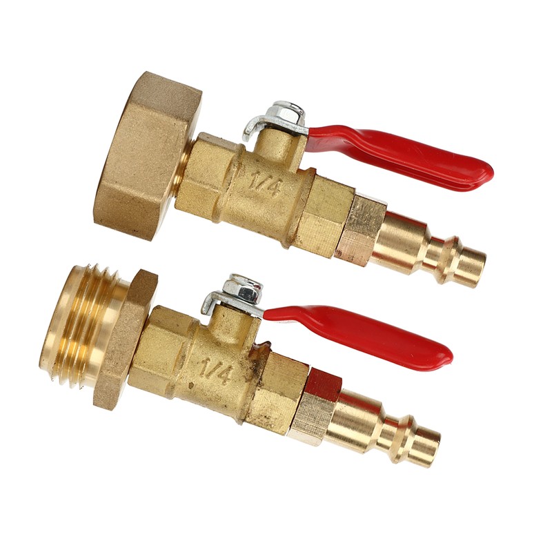 2pcs Brass Winterize Blowout Adapter 3/4 Internal and External Thread