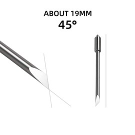 FutureHight 50 Pieces 45 Degree Vinyl Plotter Blades for Graphtec CB09U CB09 Silhouette Cameo Cutting Blade for