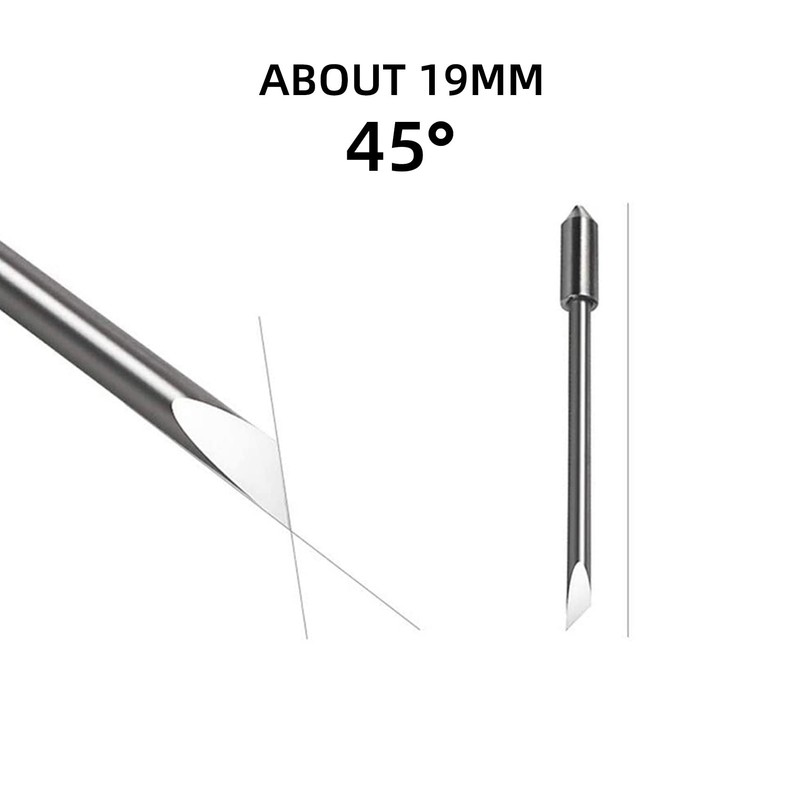 FutureHight 50 Pieces 45 Degree Vinyl Plotter Blades for Graphtec