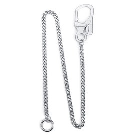 Ahiller Biker Key Wallet Chain, Heavy Duty Pocket Pant Chains with Double Locked Carabiner for Men Women (T-Silver, 1)