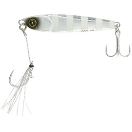 Hayabusa FS415 Metal Jig FS415 Jack Eye Ace 1.4 oz (40 g) #9 Silver Blue Luminous Zebra FS415