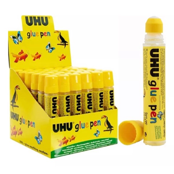 UHU 12 Pegamento Líquido Uhu Glue Pen 50ml Escolar Oficina
