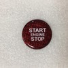 Red Real Carbon Fiber Start Stop Engine Button Cover for