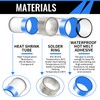 450PCS Solder Seal Wire Connectors, Self Soldering Heat Shrink Butt