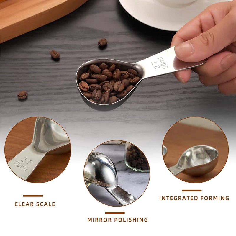 Coffee Spoon Scoop, 18/8 Coffee Spoon, Measuring Spoon, Coffee Measuring