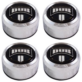 DUB Wheel Chrome Center Hub Cap Snap In 1003-08-04 / 3-1/16"OD 1-1/16 (4 CAPS)