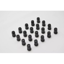 1320 Steel Ball seat lug nuts 12x1.5 Black color 35mm length 20pcs
