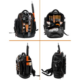 ROLLINGDOG Painter Backpack - Heavy Duty Multifunctional Tool Backpack Fits All the Painting and DIY Tool In,Easy to Carry Tool Organizers