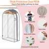roomtalk Clear Garment Bags for Hanging Clothes 10" Side Gusset,