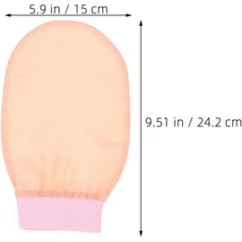 Milisten Guante Exfoliante Turco Estilizado 2 Piezas de Material Seda Sintética, para Rutina de Baño y Exfoliación Corporal, Adecuado para Mujeres y Hombres