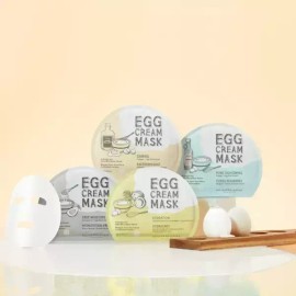 Too Cool For School 투쿨포스쿨 에그 크림 마스크 10매 Too Cool for School Egg Cream Mask 10 Sheets [Hydration]