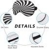 NOHSHE Black White Stripes Sleep Mask Eye Mask Abstract Swirl