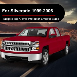 G-PLUS Tailgate Cap Top Protector Cover Compatible with 1999-2007 Chevy Silverado GMC Sierra 1500 (Fit 2007 Classic Only) Not Stepside GM1909101 15932247 15046605 Smooth Black