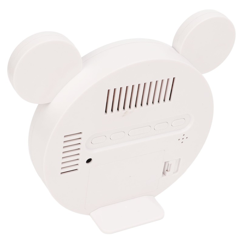 Mirrored Digital Alarm Clock Cute Mice Ear Shape LED Mirror