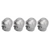 4PCS Tire Valve Cap Set Skull Style Dustproof Universal for