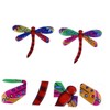 CHILDWEET 2pcs Iron Dragonfly Wall Decor Quirky Outdoor Pendant Perfect