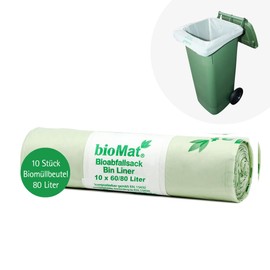 BIOMAT® Biodegradable Compostable & Biodegradable Waste Bags & Sacks Various Sizes (8-240 L.)