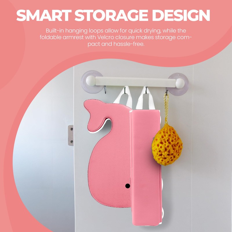 Whale Baby Bath Kneeler and Elbow Rest Set, Bath Support