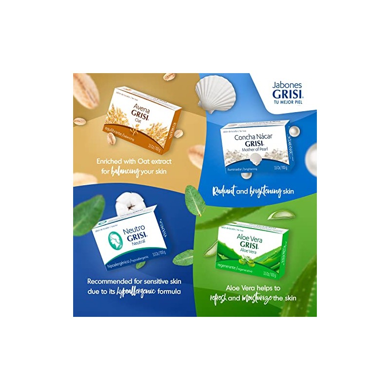 Grisi Aloe Vera Soap - Jabon De Savila - 3.5