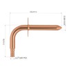Copper Stub Out Elbow 1/2" x 6" with Wall Flange,