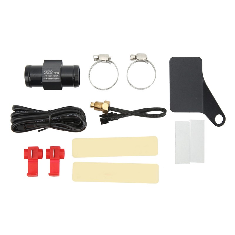 Motorcycle Digital Water Temperature Gauge Ultra Thin DC 12V LCD
