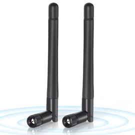 Bingfu Dual Band WiFi Antenna 3dBi SMA Connector Antenna (2-Pack) for WiFi Router, Wireless Network Card, USB Adapter, Security IP Camera, Video Surveillance Monitor, Bluetooth System