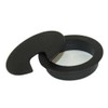 MyCableMart 2 1/2" Cut-Hole Size Black Round Wire Management Grommet