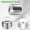 10L0L Golf Cart SS Chrome Wheel Center Caps ITP Push