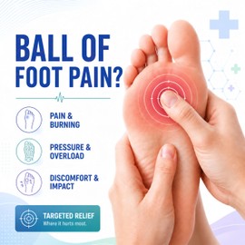 Orthopedic Metatarsal Pads,Ball of Foot Cushion with Gel Pad for Women and Men, Foot Pads for Ball Pain Relief, Morton's Neuroma, Metatarsalgia Support.