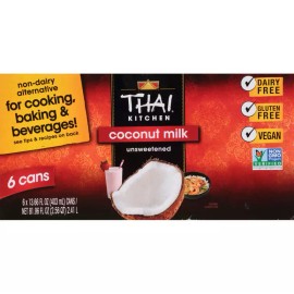 Thai Kitchen Unsweetened Coconut Milk 13.66 fl. oz. cans, 12 pk.