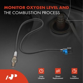 A-Premium - Sensor de oxígeno O2 compatible con Mitsubishi Galant 2004-2011 2.4L, Eclipse 2006 2007 2008 2009 2010 2011 2012 2.4L 4G69, Downstream, juego de 2 piezas, repuesto # MD313819
