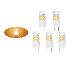 G8 120V 2W LED Bulb WB25X10019 Microwave Light Bulbs Compitable with G-E Halogen Oven Parts WB08X10050 WB36X10246 AC110V-130V 5-Pack (Warm White)