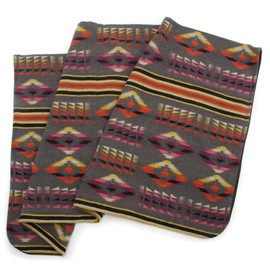Ruth&Boaz Outdoor Wool Blend Blanket Ethnic Inka Pattern(T) (Grey, X-Large)