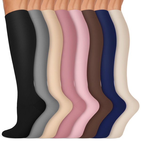 Iseasoo Copper Compression Socks (15-20 mmHg) for Men & Women