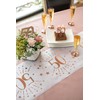 Santex 7344-18-30 Glittery Age Table Runner, Metal, White/Rose Gold, 18